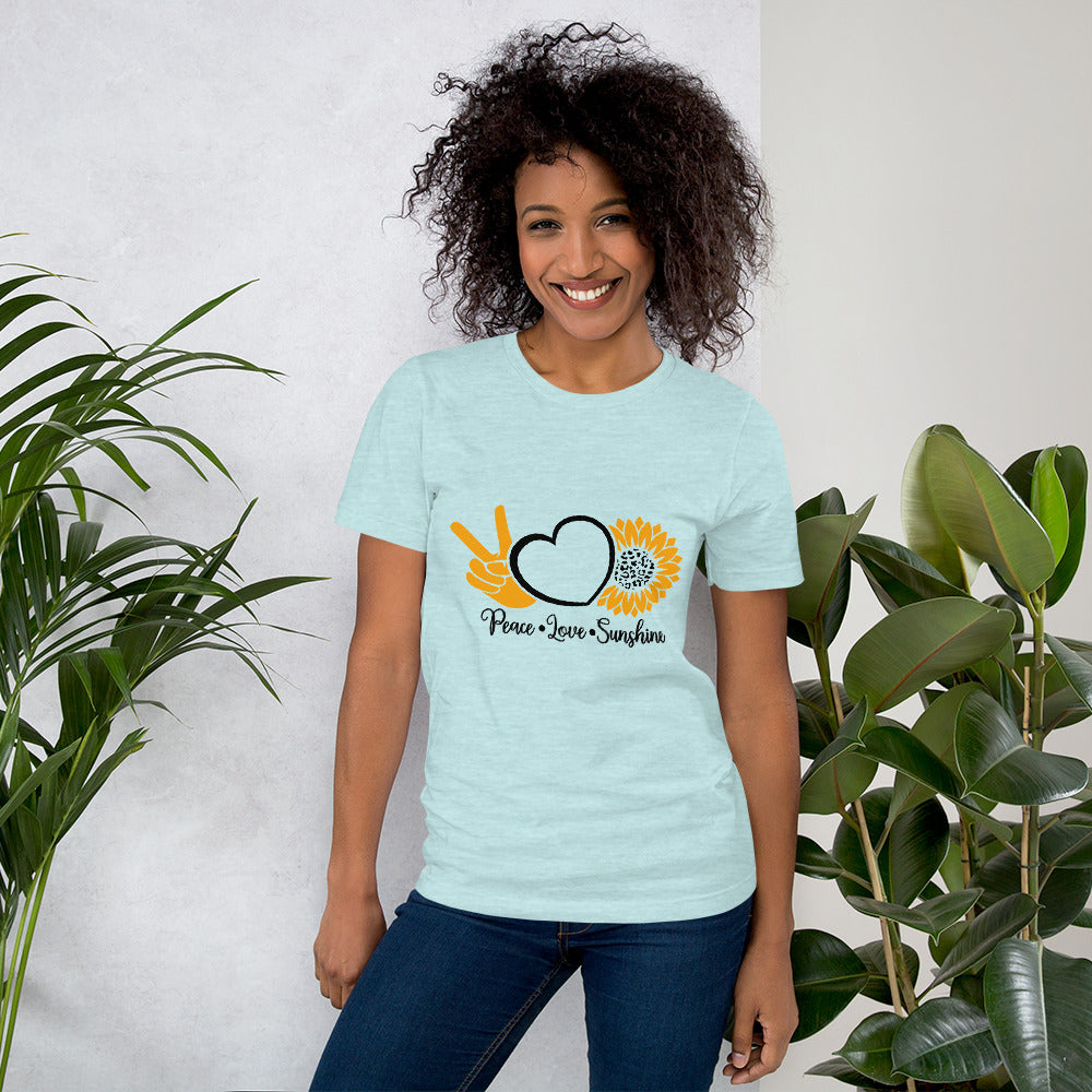 Peace Love Sunshine Short-Sleeve Unisex T-Shirt